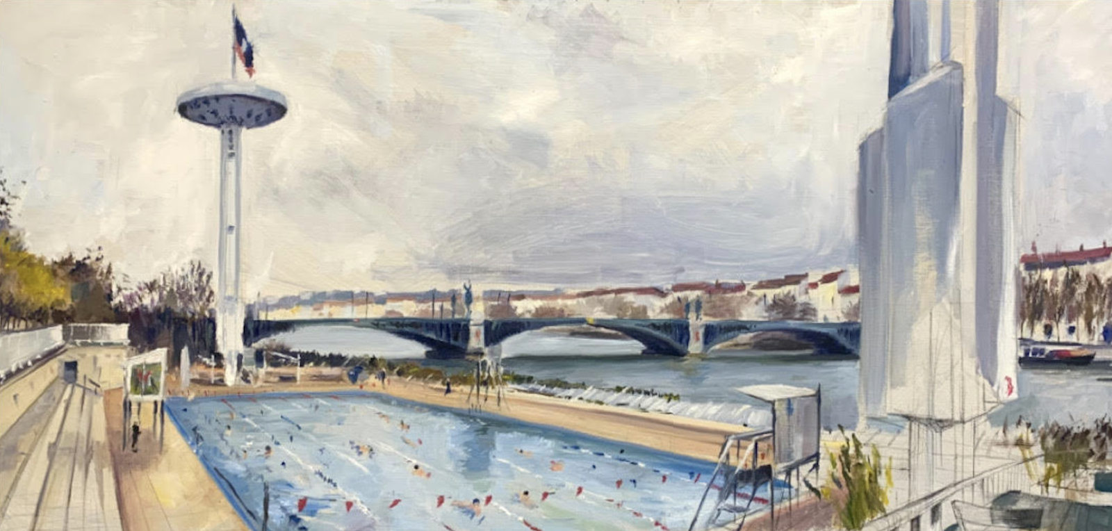 Les berges du Rhône